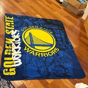 Golden‎ State Warriors Blue and Yellow Blanket